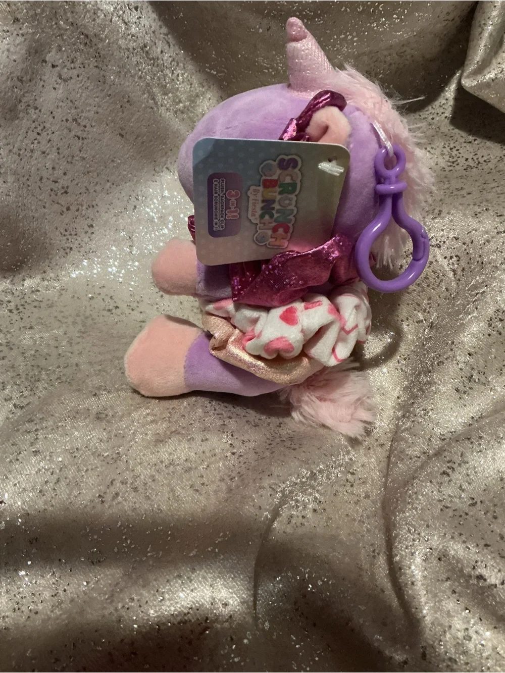 Purple Plush Unicorn Hair Accessory